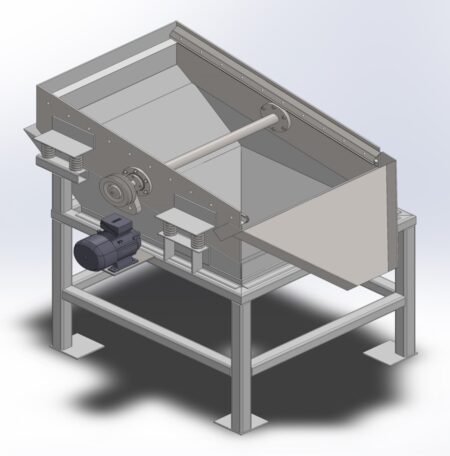 سرند تر 1.5 در 1 متر برای دانهبندی مواد معدنی